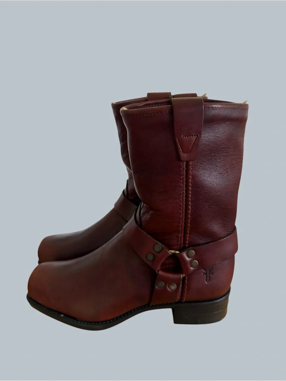 Frye NEW Youth Vintage Small Frye Pull On Harness Boots Size 2 #267070